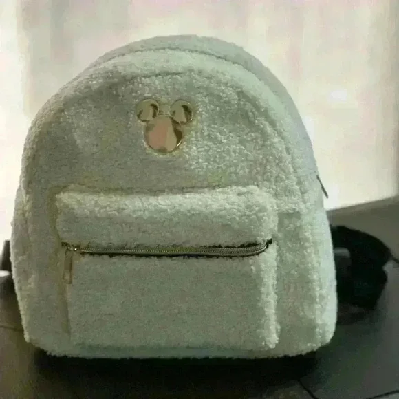 Bioworld Disney white sherpa mini backpack. - Picture 4 of 8